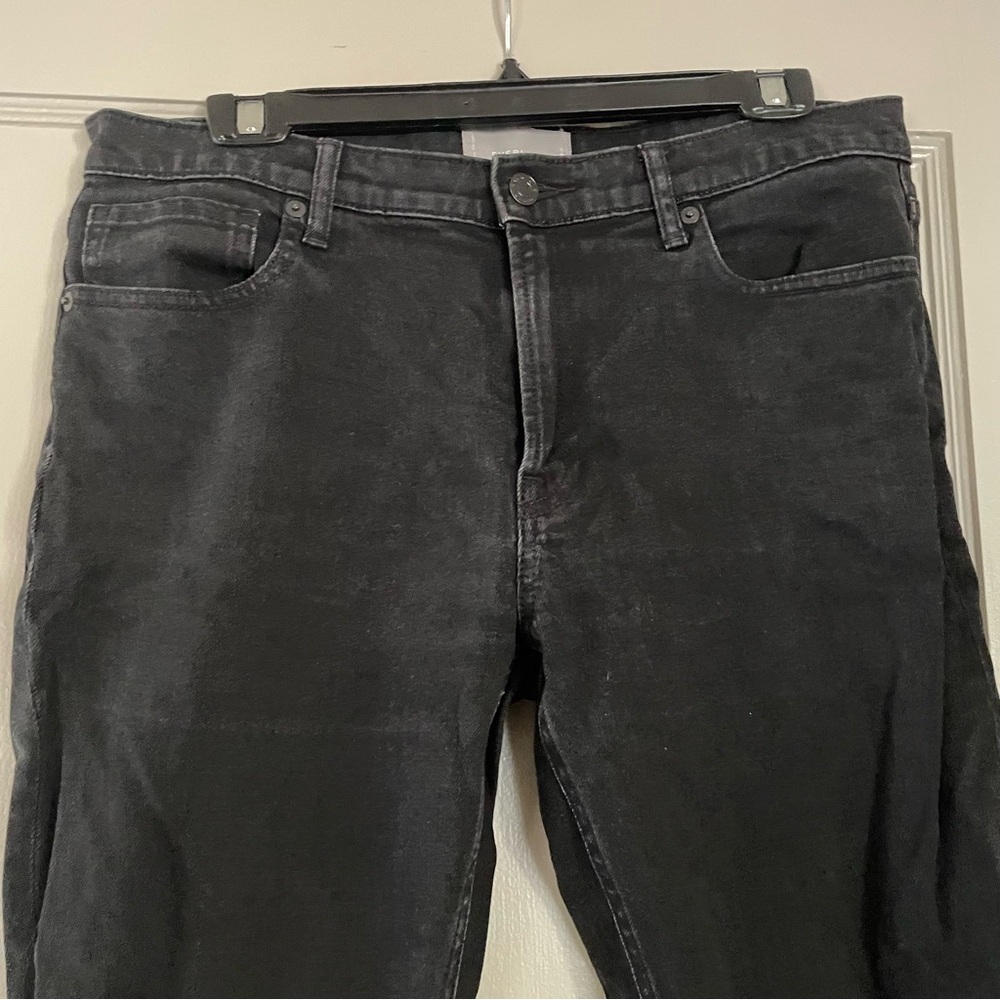 Everlane black jeans 31 regular straight leg mid rise
